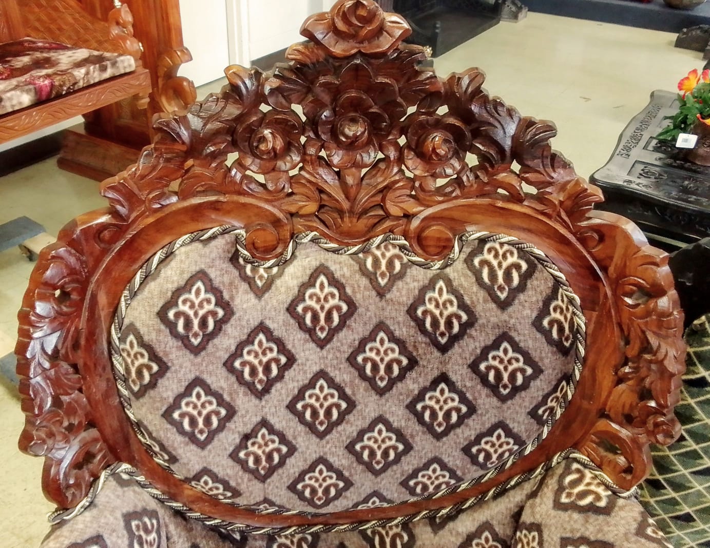 ✨ Timeless Design. 🪑 Honey finish Luxury Handcrafted Sofa Set + Coffee Table | Made in Rajasthan, India 🇮🇳 Royal Craftsmanship.  🛋️ Ships from USA