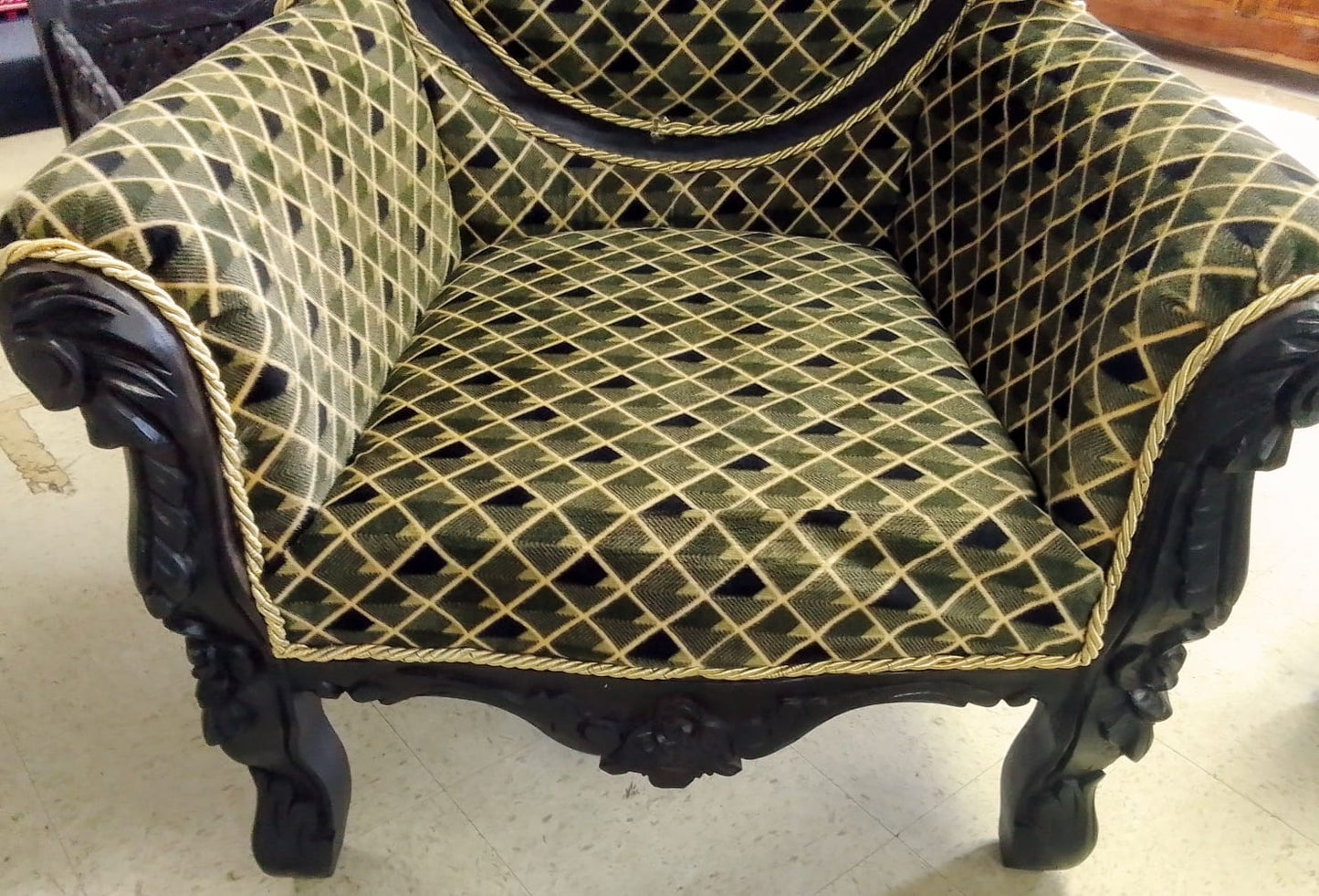 ✨ Timeless Design. 🪑 Dark Walnut Luxury Handcrafted Sofa Set + Coffee Table | Made in Rajasthan, India 🇮🇳 Royal Craftsmanship.  🛋️ Ships from USA