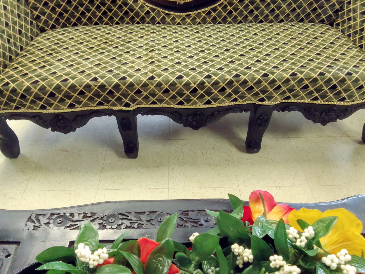 ✨ Timeless Design. 🪑 Dark Walnut Luxury Handcrafted Sofa Set + Coffee Table | Made in Rajasthan, India 🇮🇳 Royal Craftsmanship.  🛋️ Ships from USA